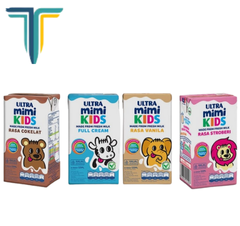 Susu Ultramilk Mini Full Stoberi 125 Ml [ 1 Karton isi 40 pcs]